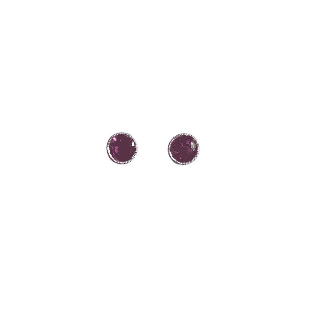 18ct White Gold Ruby Stud Earrings