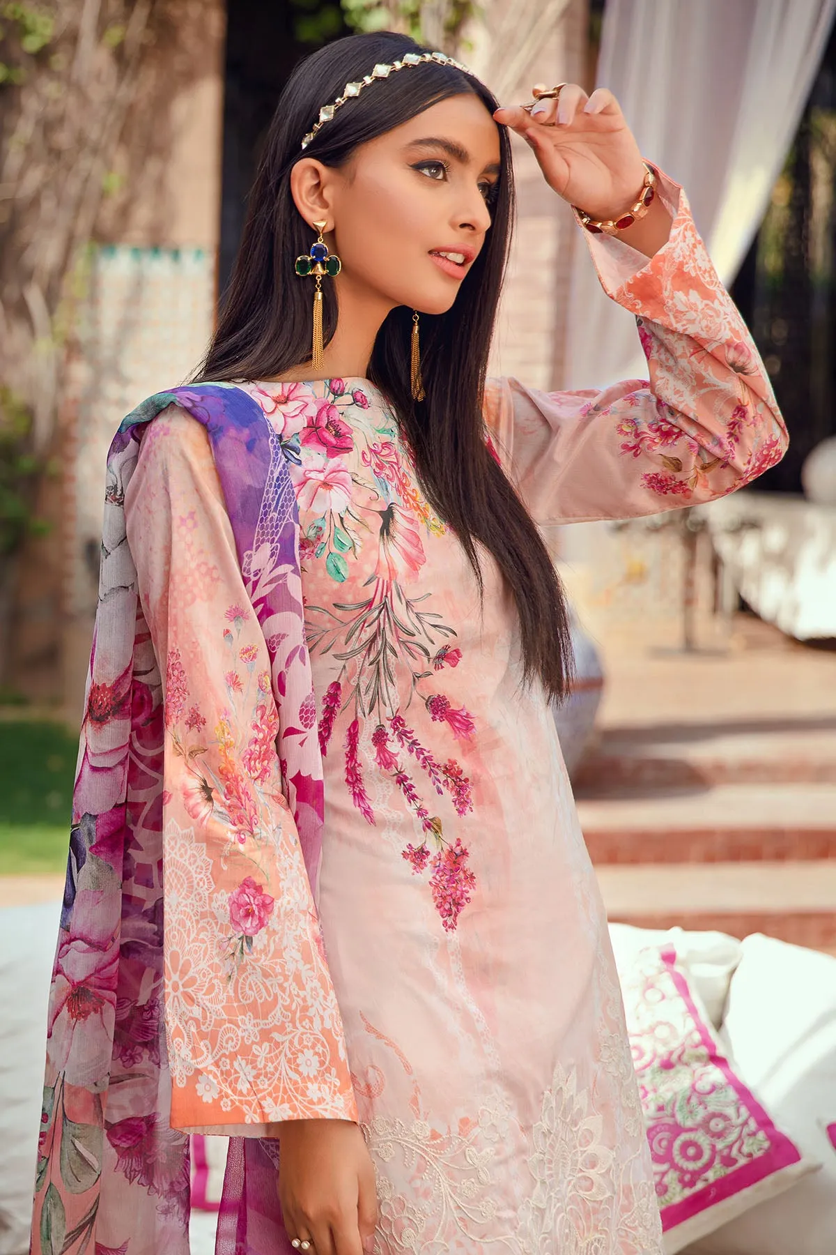 2891-ORNATE DIGITAL PRINTED LAWN UNSTITCHED