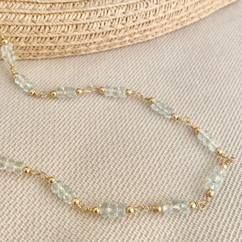 Aquamarine Choker - Mare