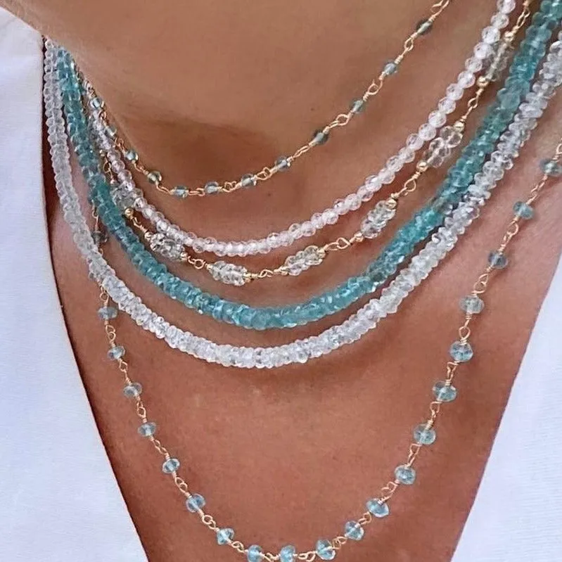 Aquamarine Choker - Mare