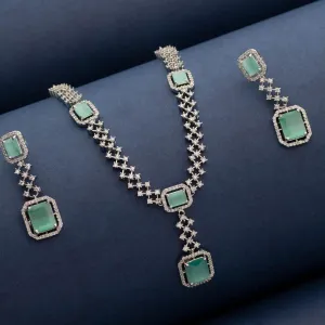 Aquamarine Necklace Set
