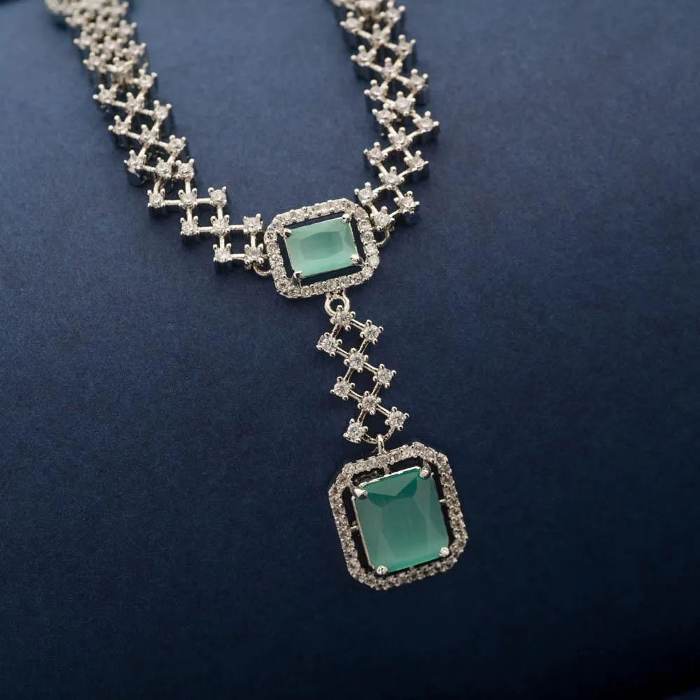 Aquamarine Necklace Set