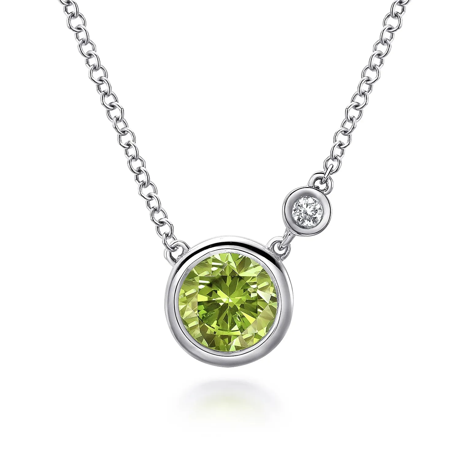 Birthstone & Diamond Necklace