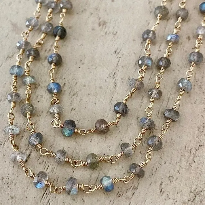 Labradorite Necklace - Aura