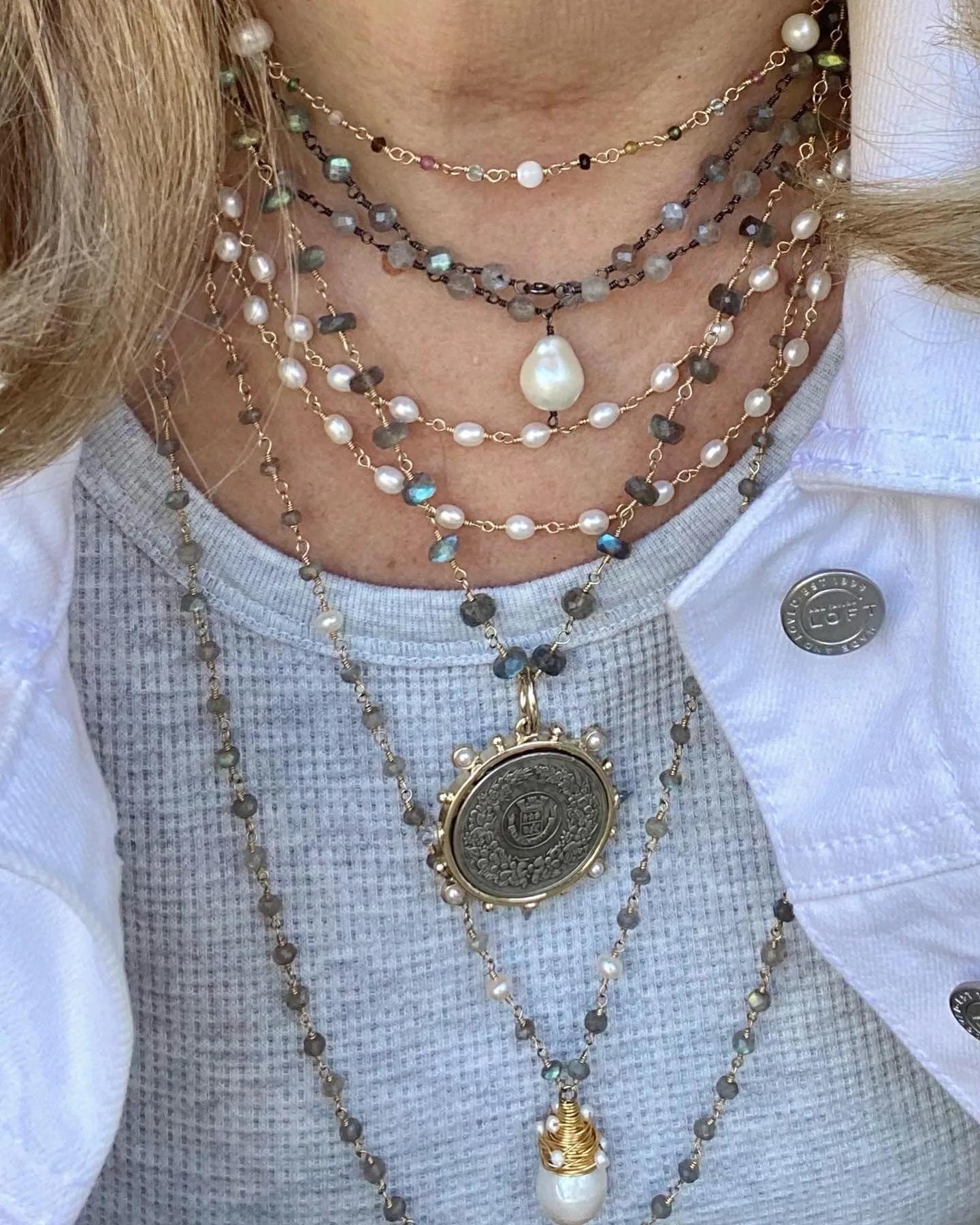 Labradorite Necklace - Aura