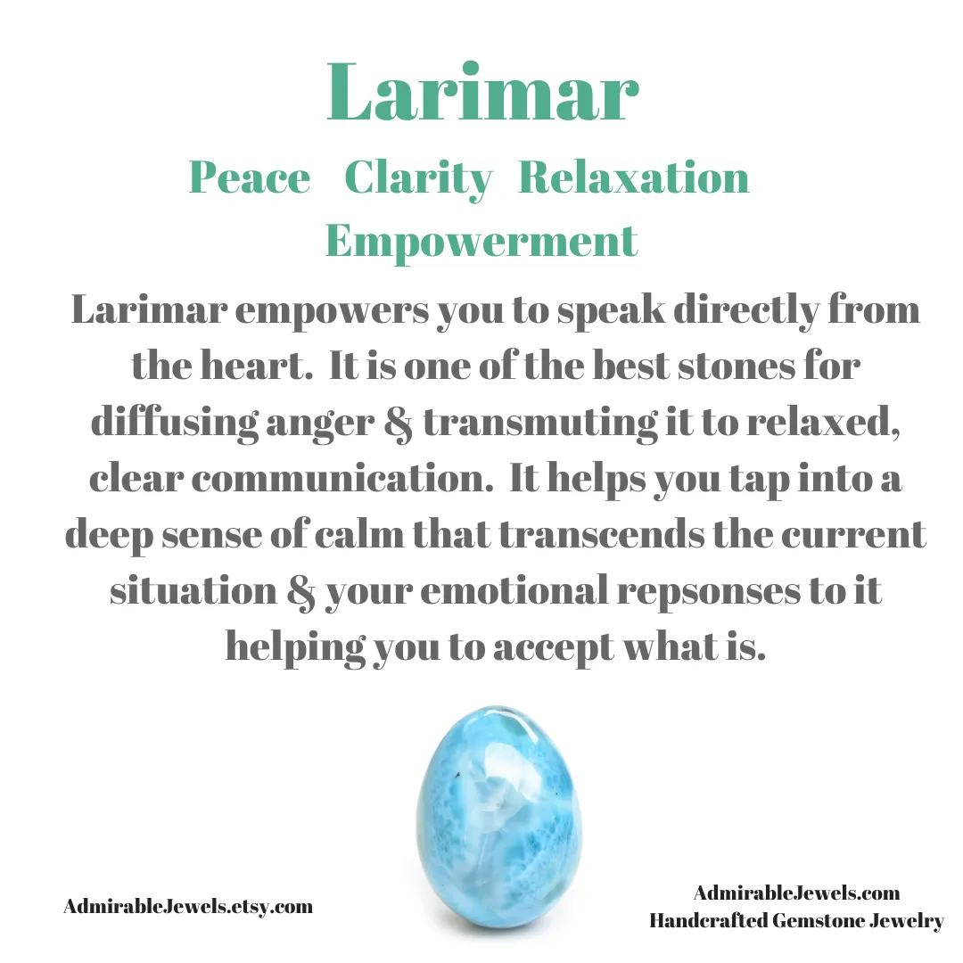 Larimar Pendant Necklace