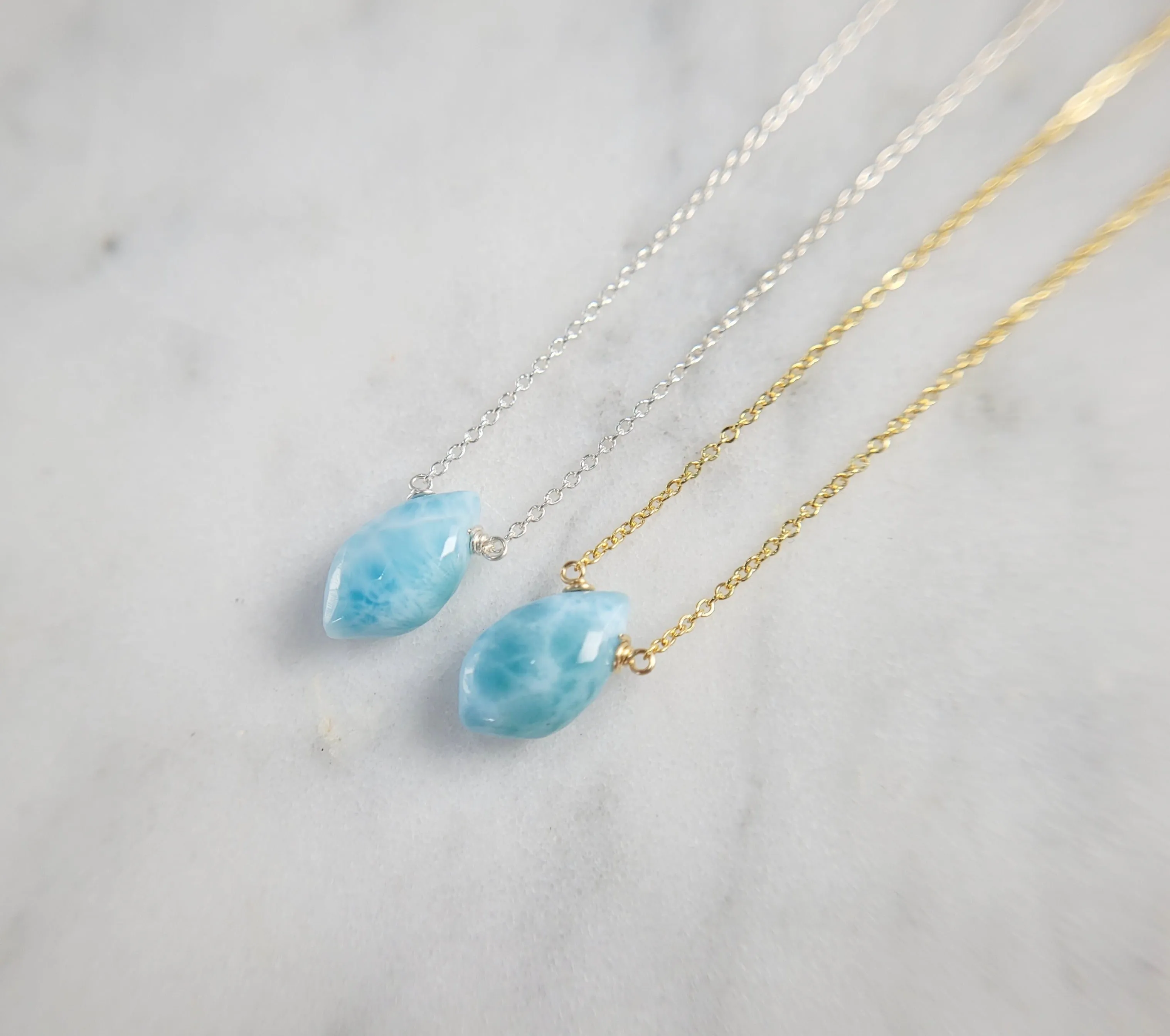 Larimar Pendant Necklace