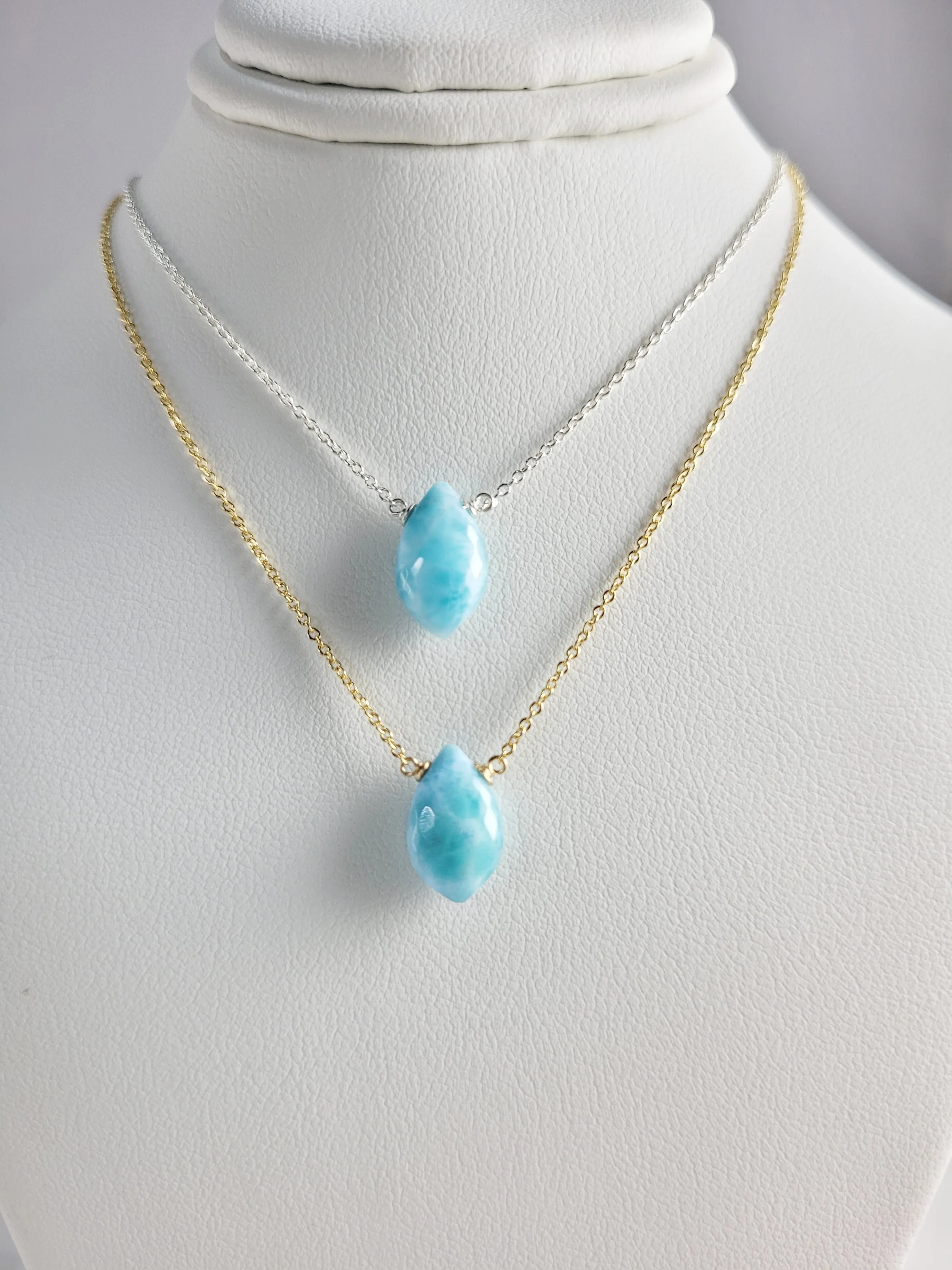 Larimar Pendant Necklace