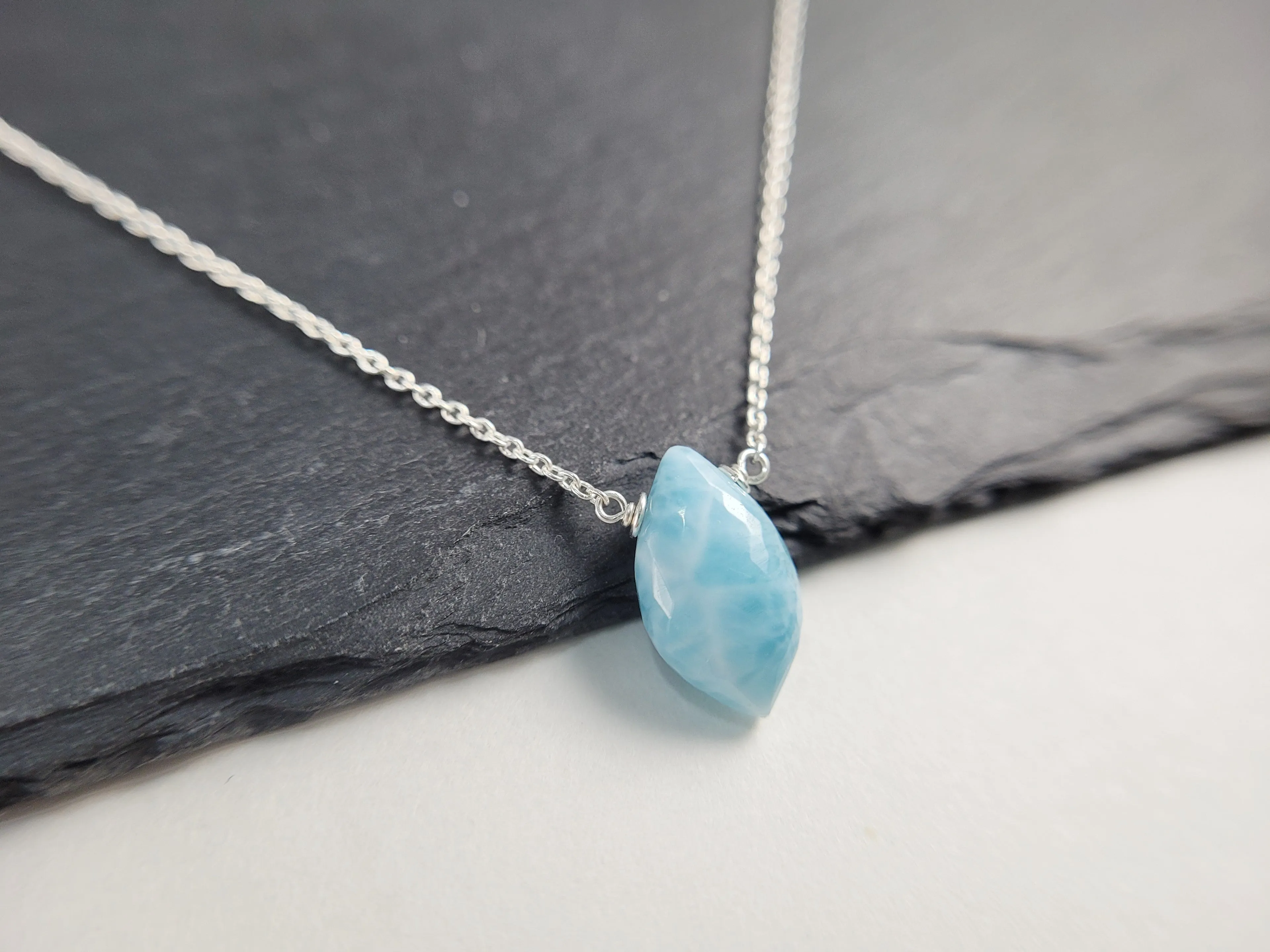 Larimar Pendant Necklace