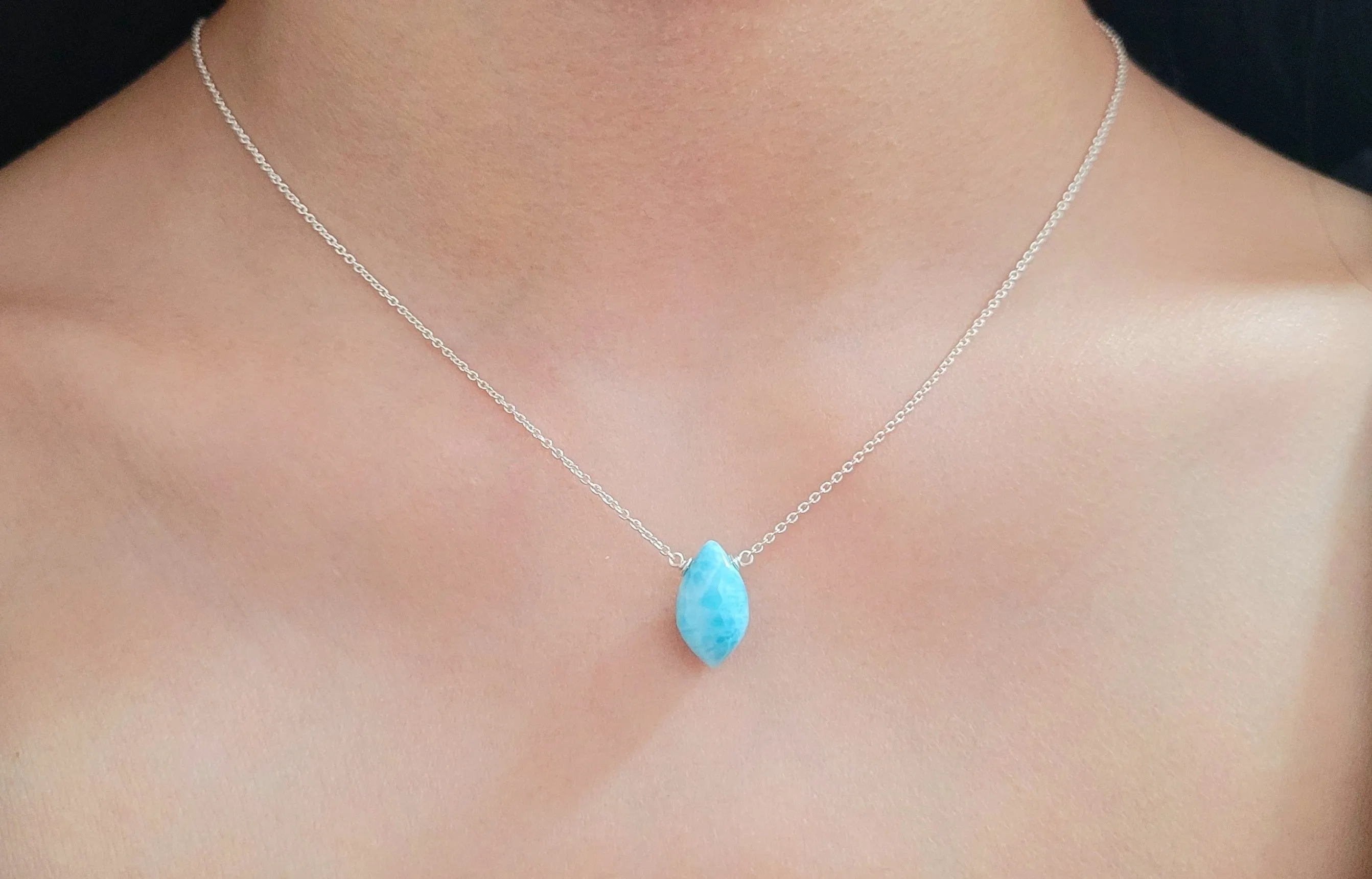 Larimar Pendant Necklace