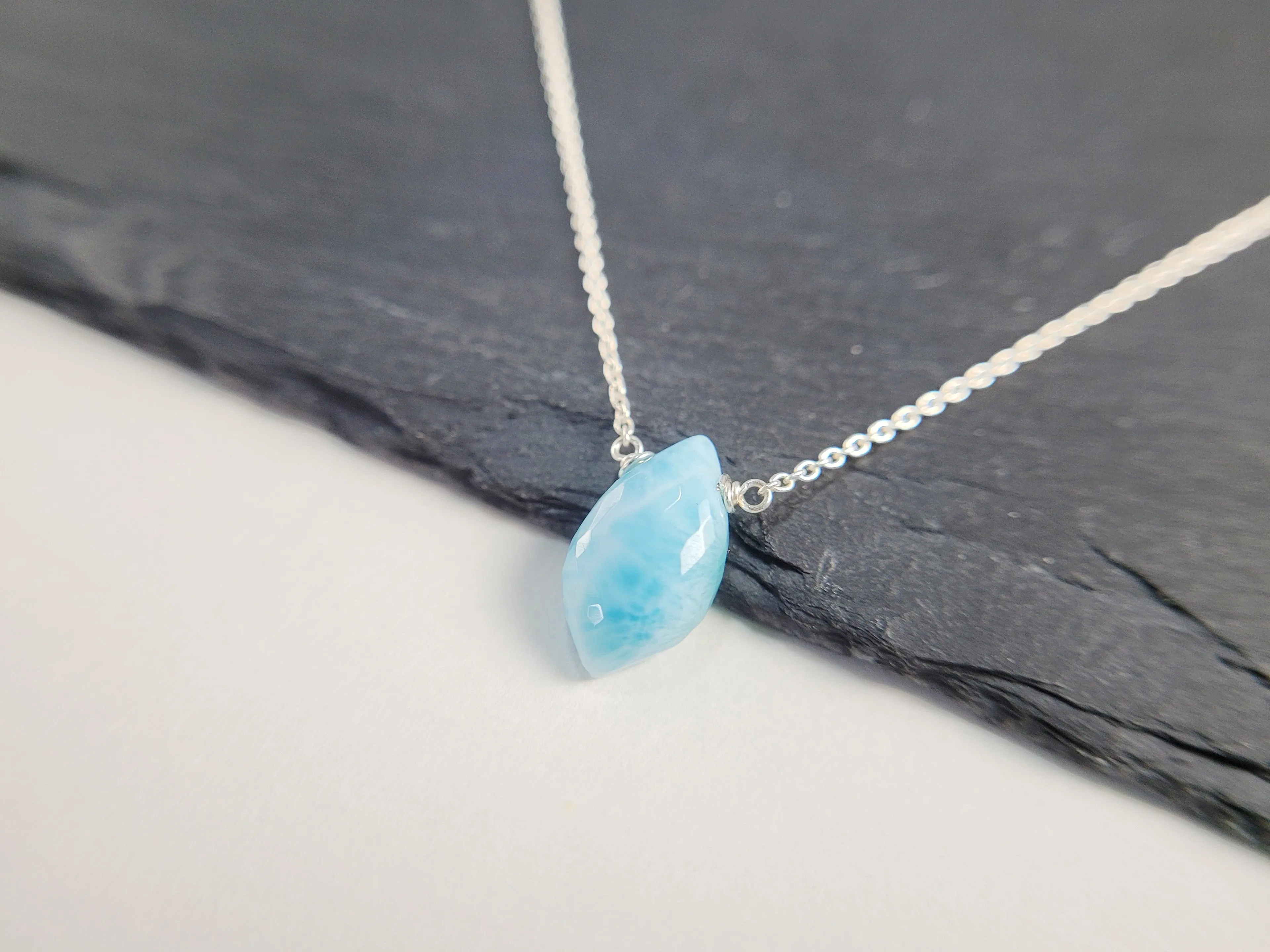 Larimar Pendant Necklace