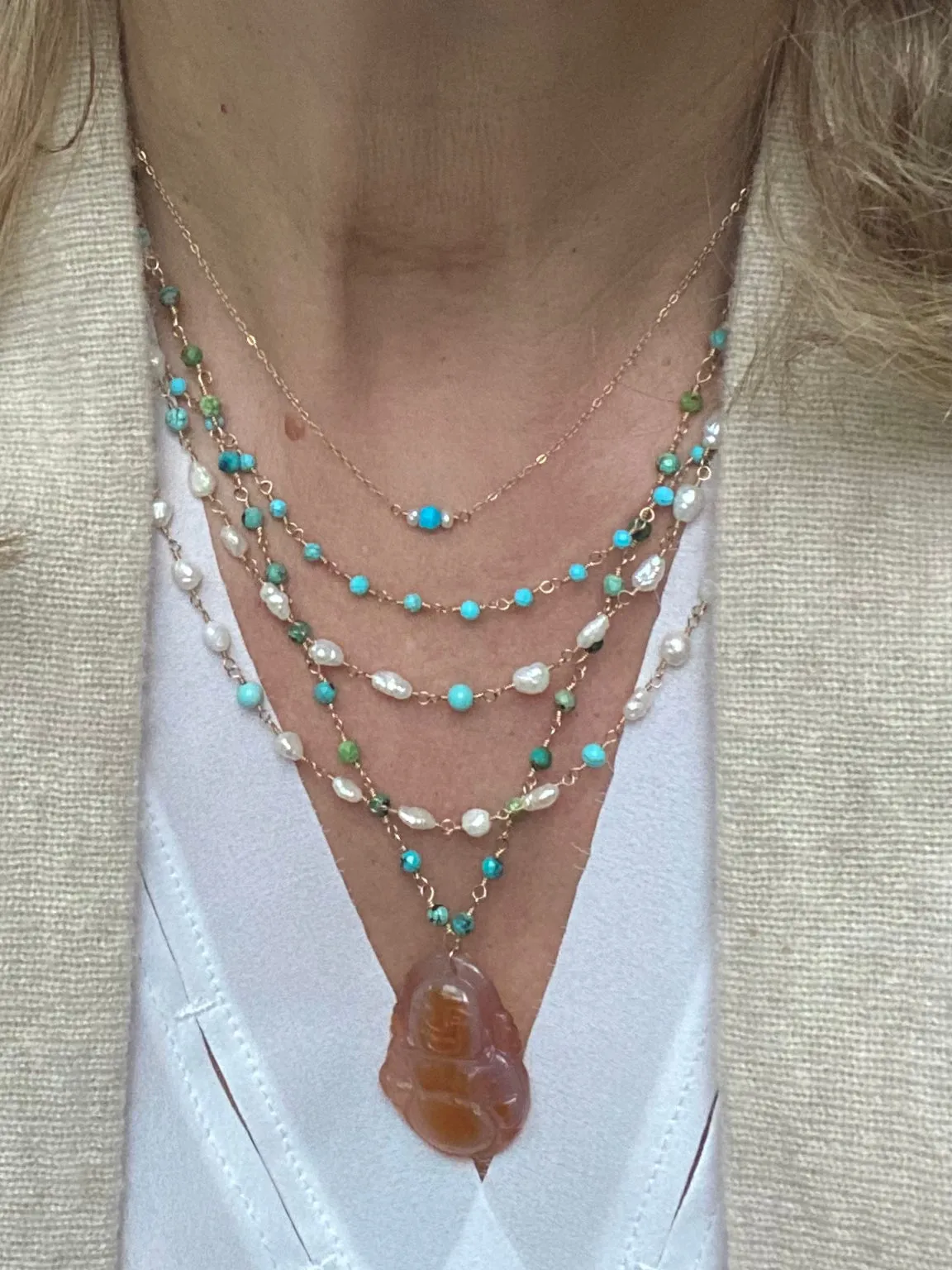 Long Pearl Necklace - Alyah