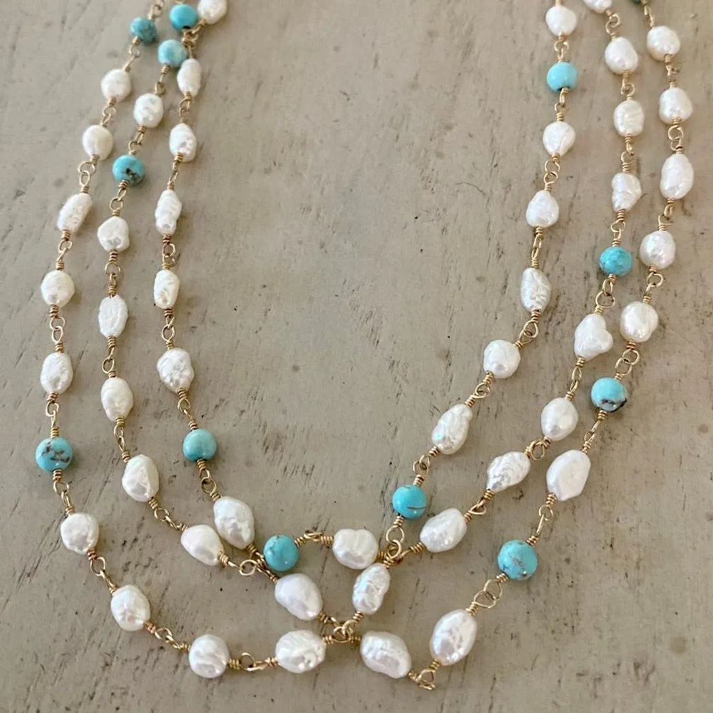 Long Pearl Necklace - Alyah