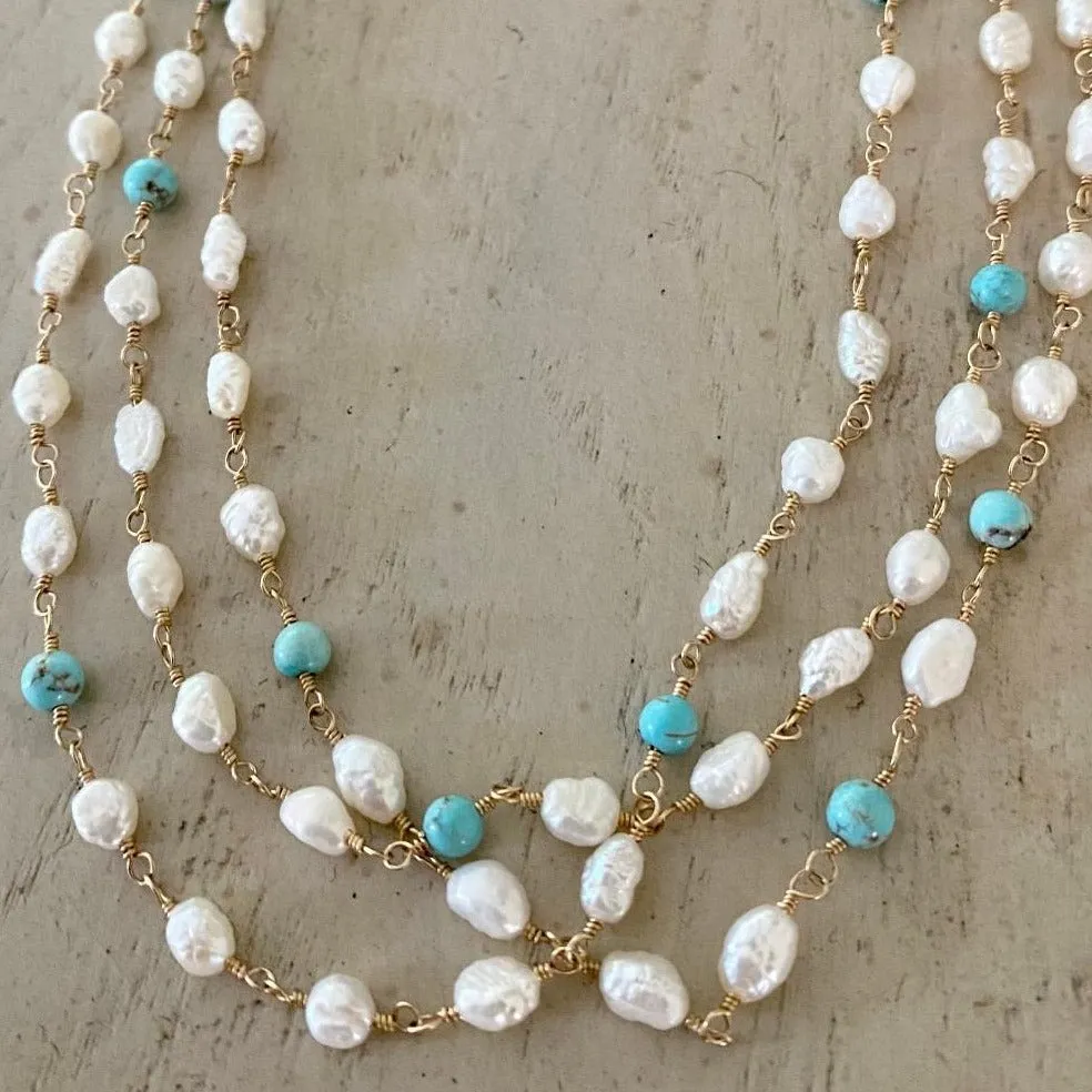Long Pearl Necklace - Alyah