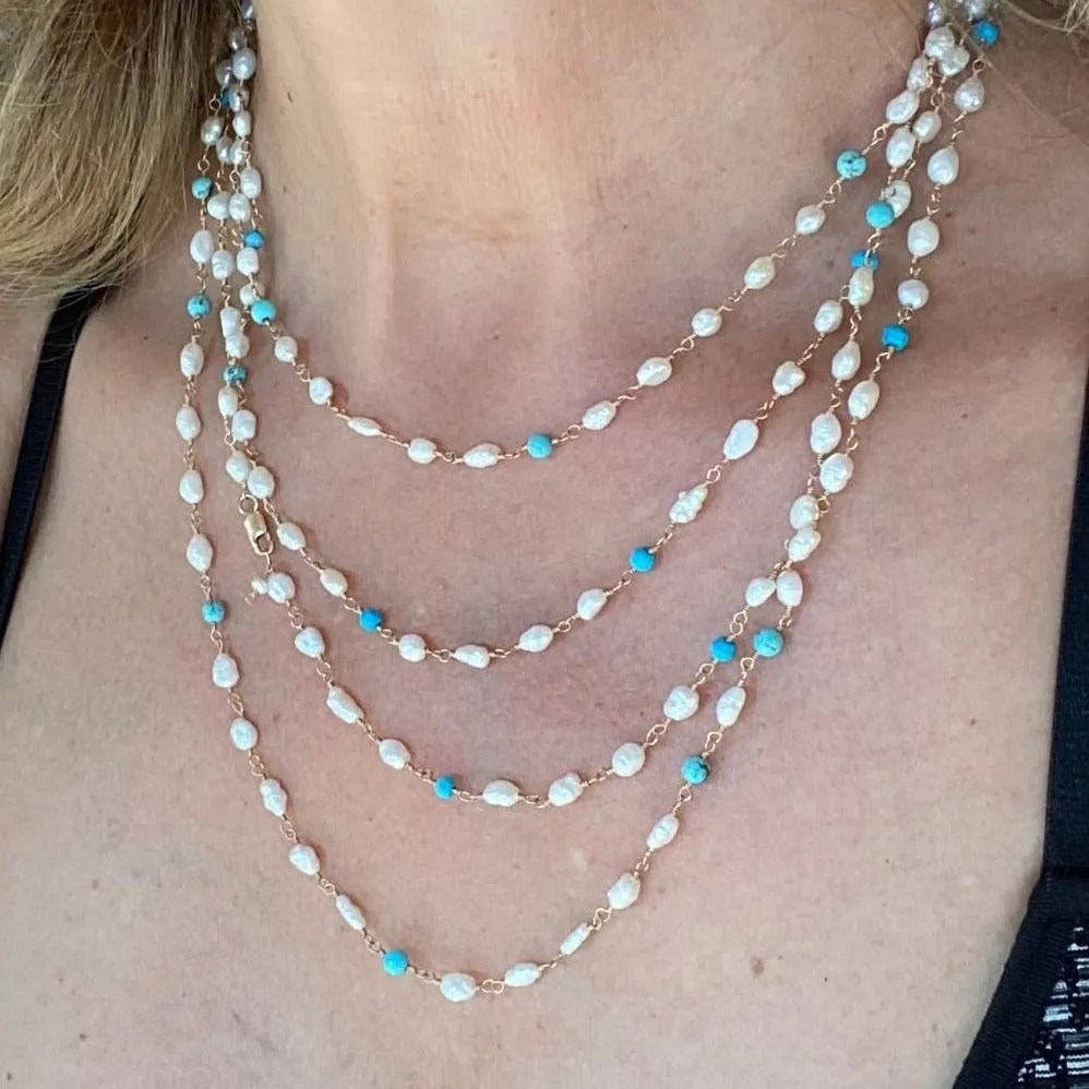 Long Pearl Necklace - Alyah