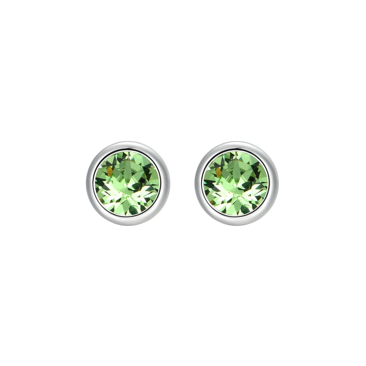 MILENA Stud Earrings August Birthstone Peridot SWAROVSKI