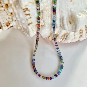Mixed Gem Necklace - Rainbow