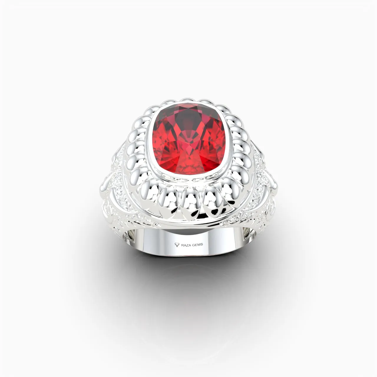 Natural Cocktail Ruby Ring in 18K Gold - Augusta