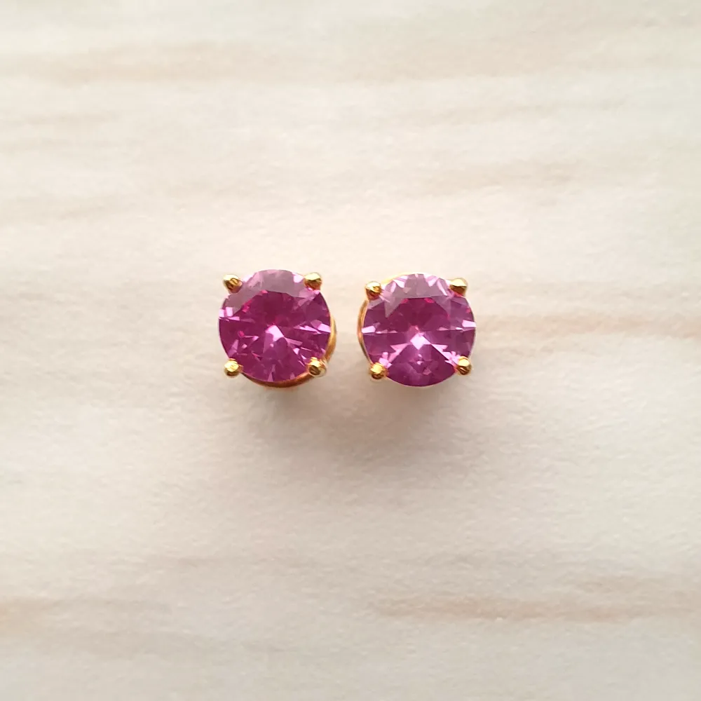 Pink Topaz and Peridot Detachable Separates Earrings