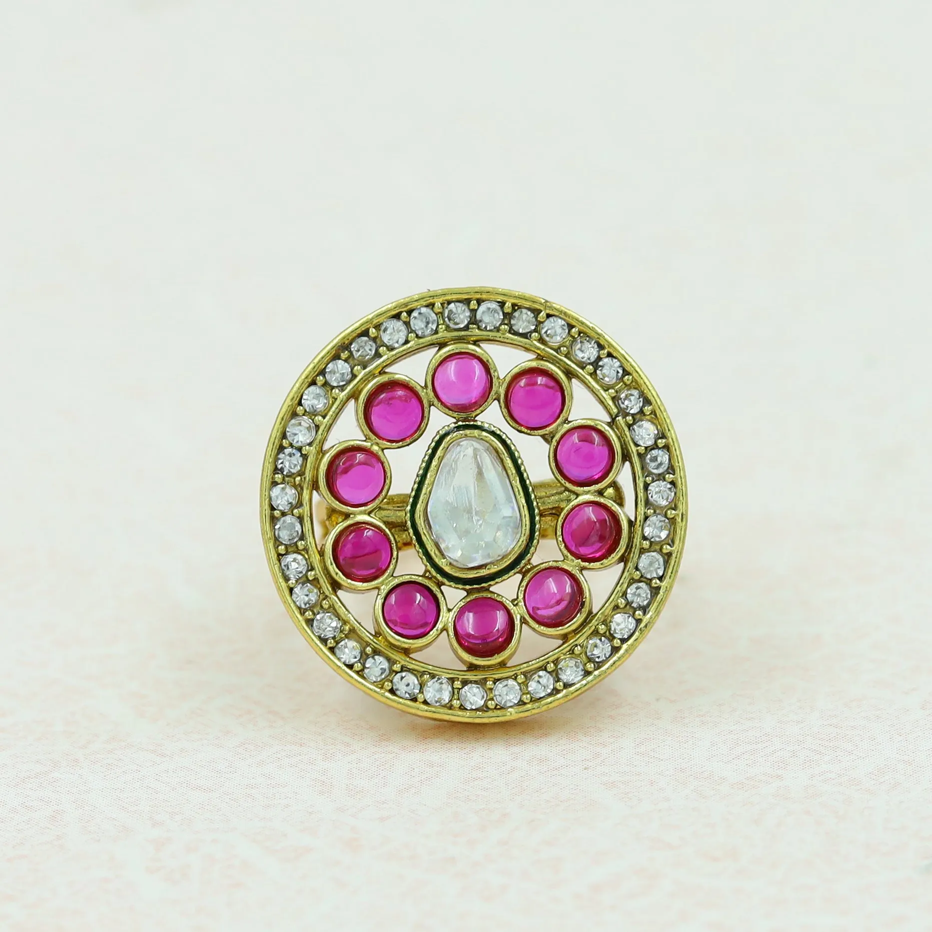 Polki Cocktail Ring 13614-21