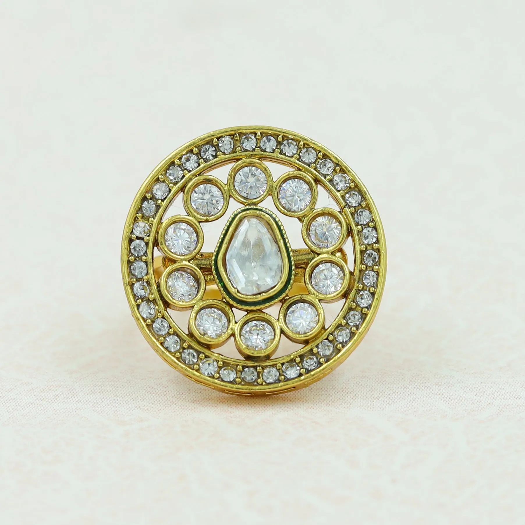 Polki Cocktail Ring 13614-21