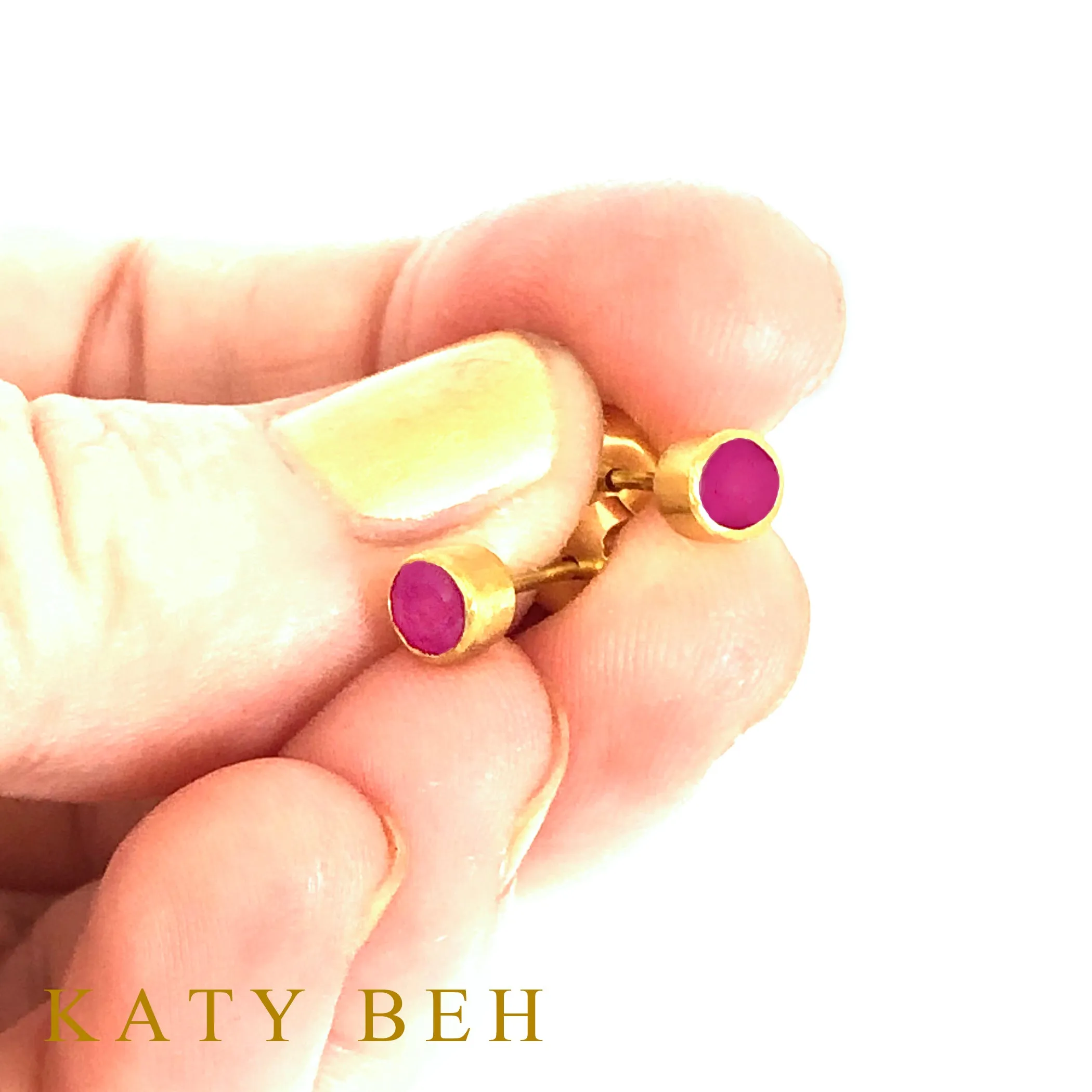 Ruby Stud Earrings