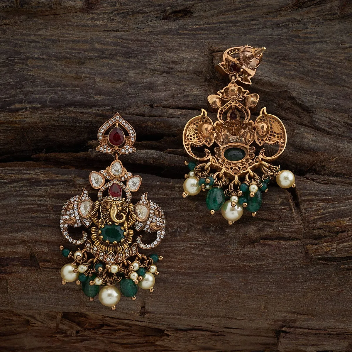 Silver Temple Earring 161755