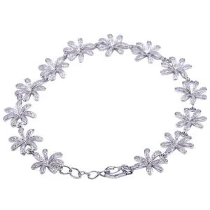 Sterling Silver Tiare Pave CZ Bracelet